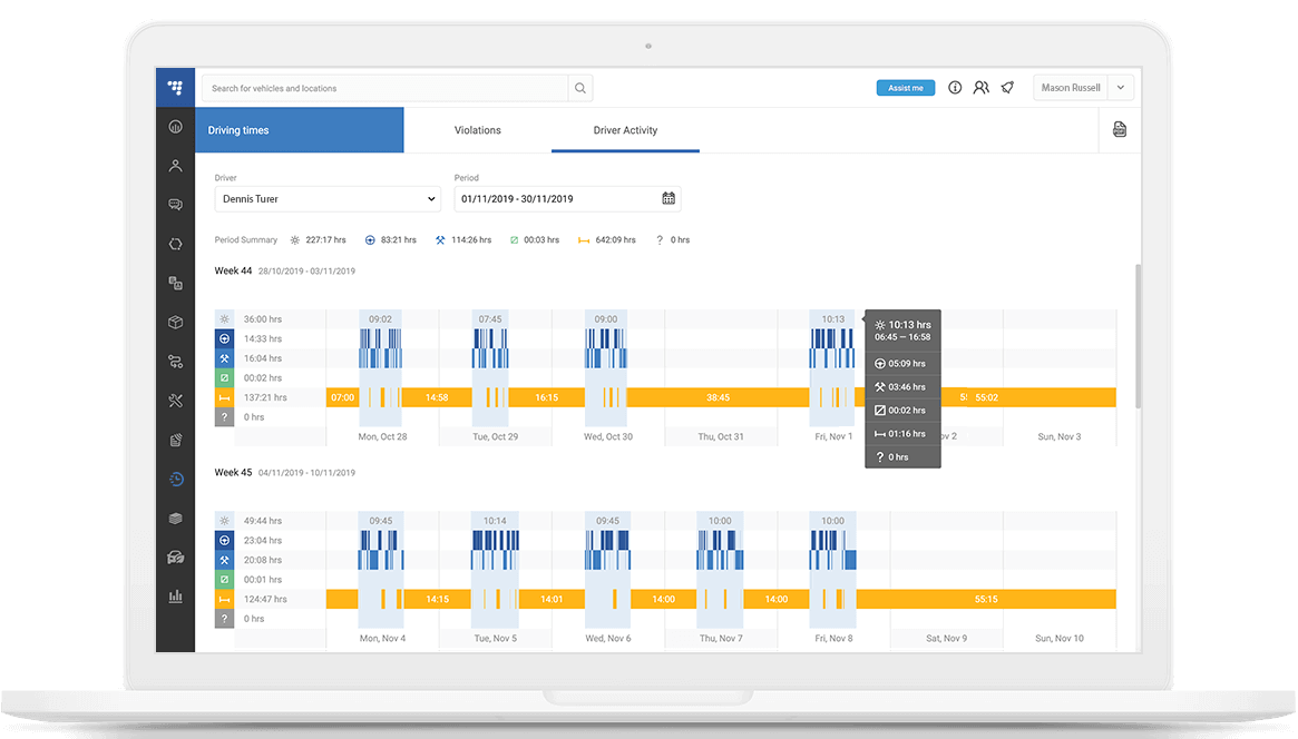 Удаленное скачивание данных тахографа
